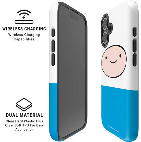 Adult Swim Adventure Time Finn Mertens iPhone 16 Plus Magsafe Impact Case